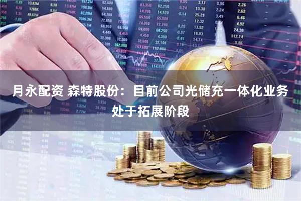 月永配资 森特股份：目前公司光储充一体化业务处于拓展阶段